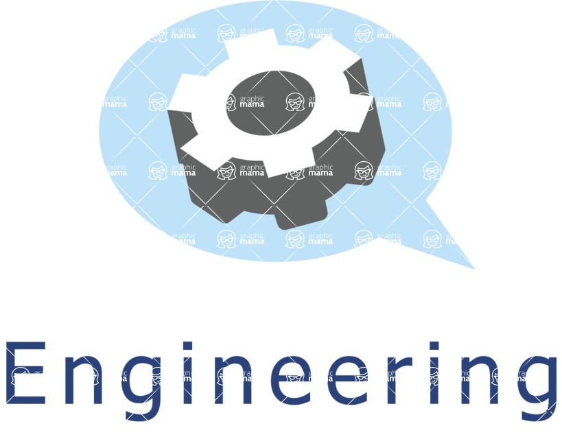 Business Logo Templates - vector graphics in a pack from GraphicMama - Cogwheel Logo Design for Engineering Company